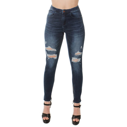 Ripped Leg Jeans Denim Fashion Style