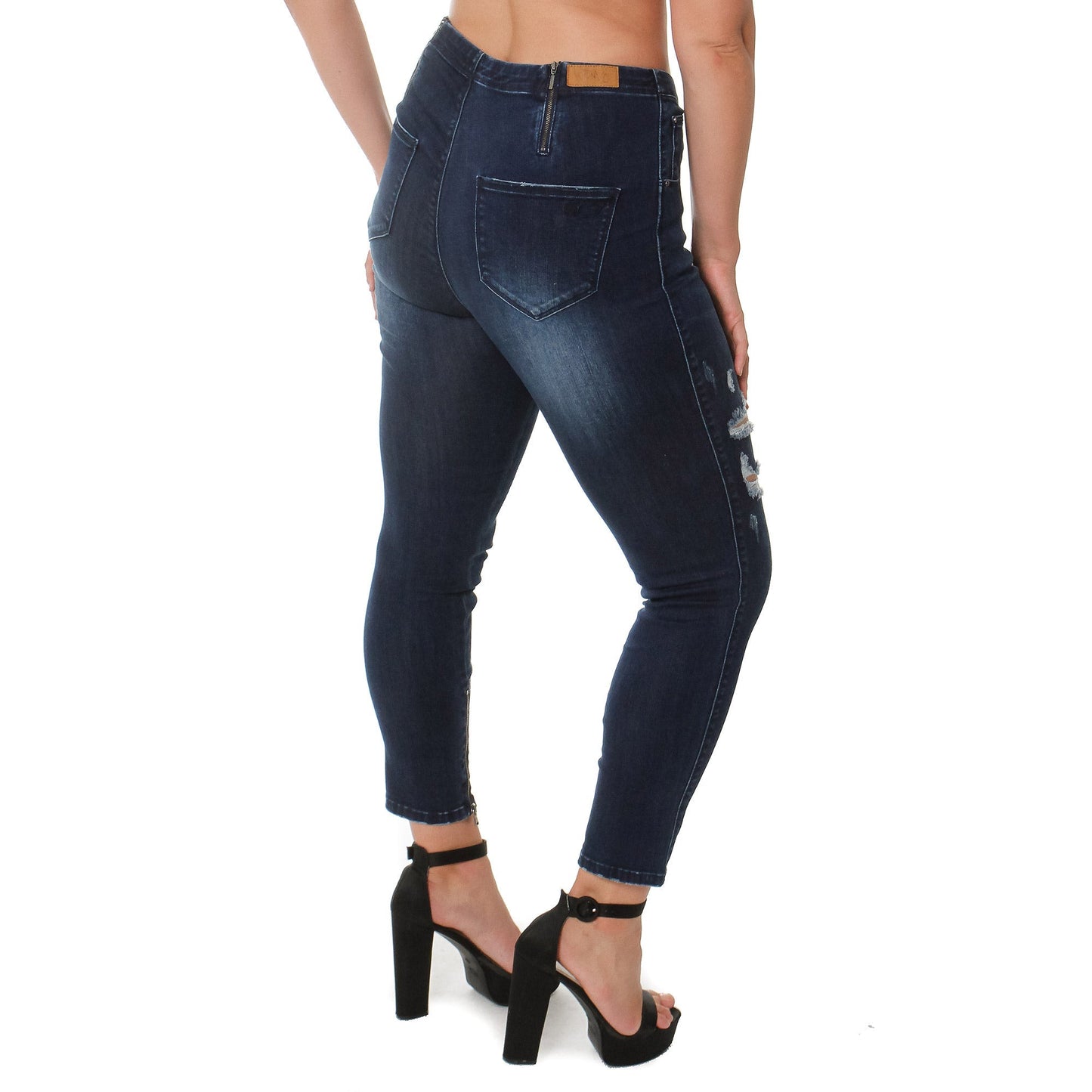 Ripped Leg Jeans Denim Fashion Style