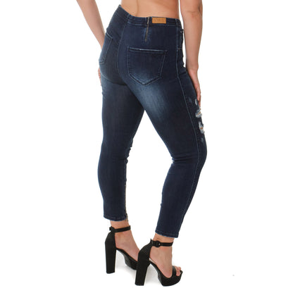 Ripped Leg Jeans Denim Fashion Style