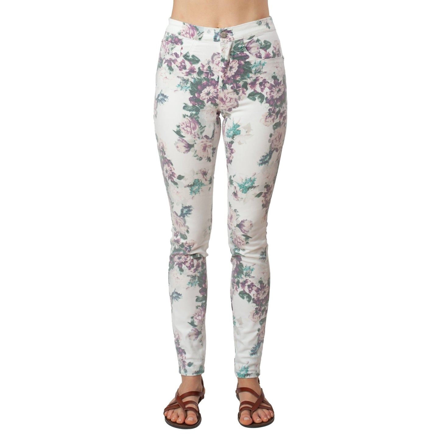 Printed Skinny Jeans Basic Signature Style