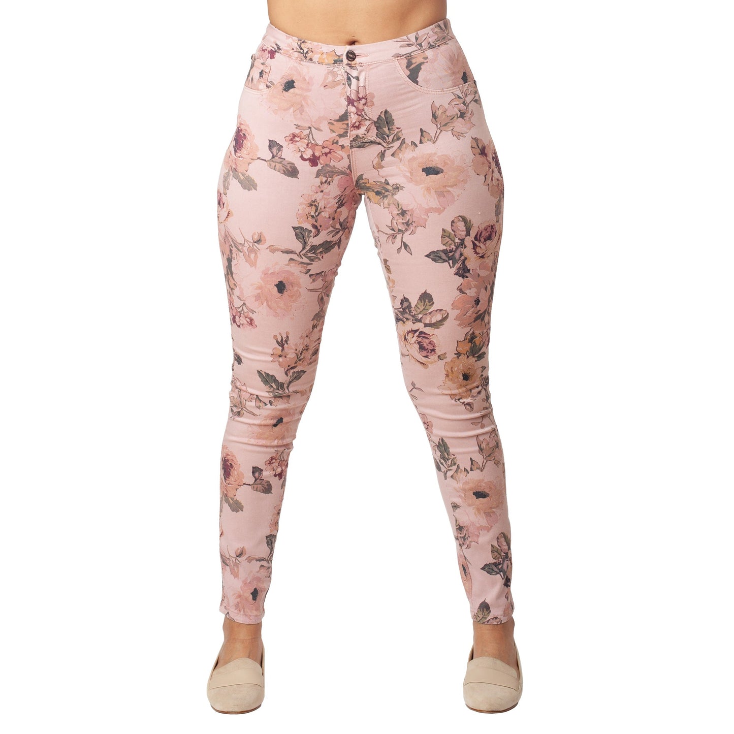 Printed Skinny Fit Jeans Basic Signature Style