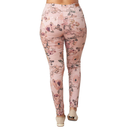 Printed Skinny Fit Jeans Basic Signature Style