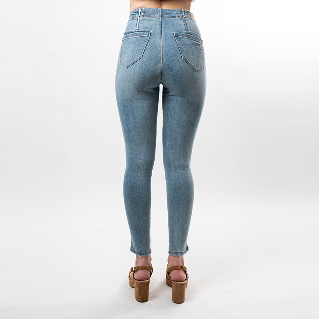 Beaded Snake Trim Side Insert Capris