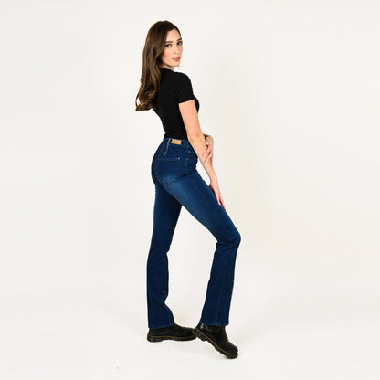 Laced Up Leg Print Insert Skinny