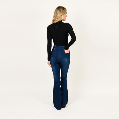 Printed Leg Insert Bootcut