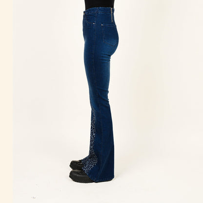 Printed Leg Insert Bootcut