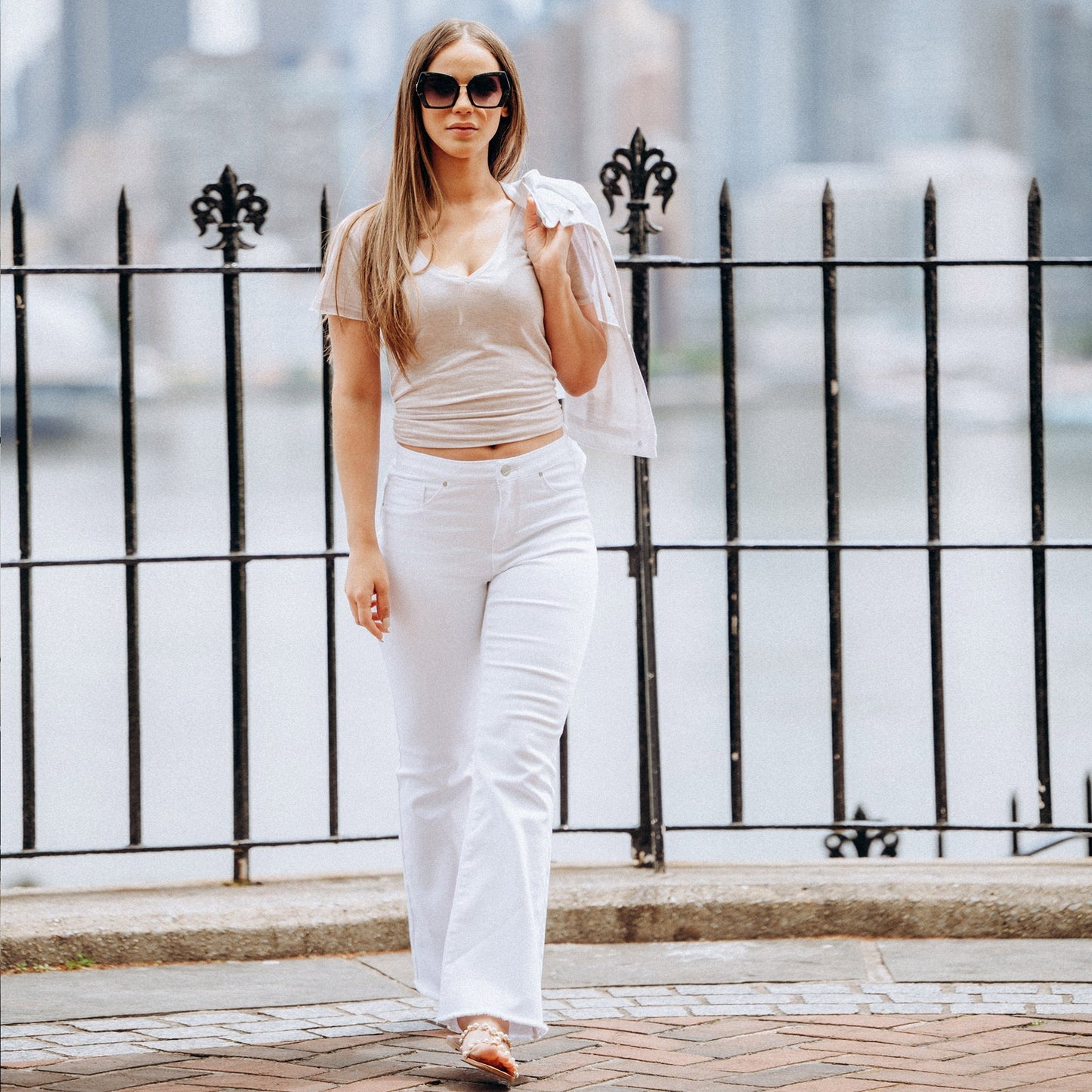 Raw Hem Cropped Bootcut