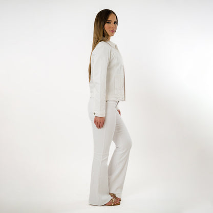 3/4 Sleeve Front Pocketed Jacket