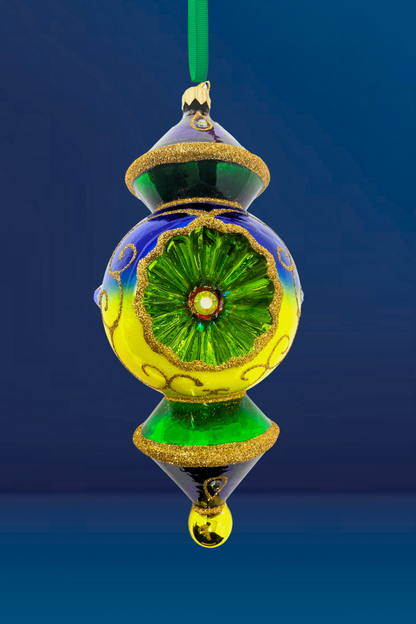 City of Lights Reflector Glass Ornament