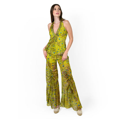 Pintucked Halter Top