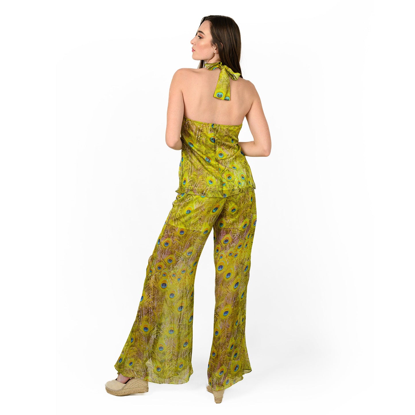 Pintucked Halter Top