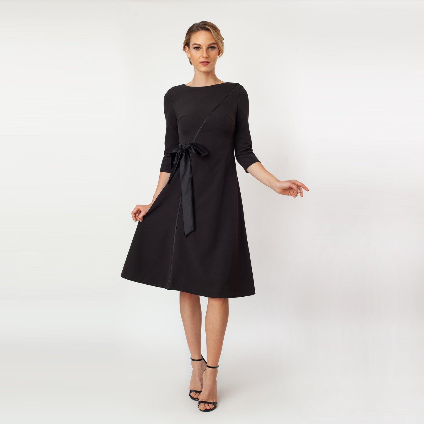 T-Length Side Tie Dress