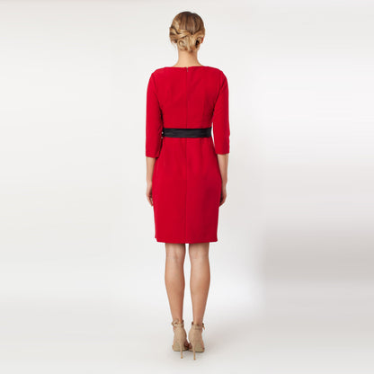 Contrast Side Tie Sheath