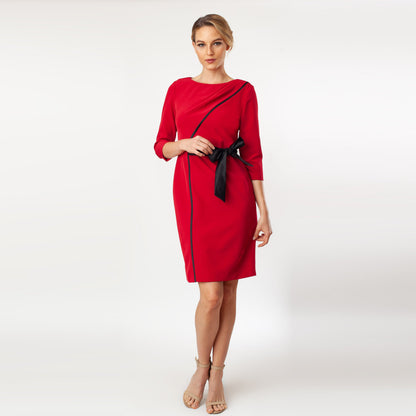 Contrast Side Tie Sheath