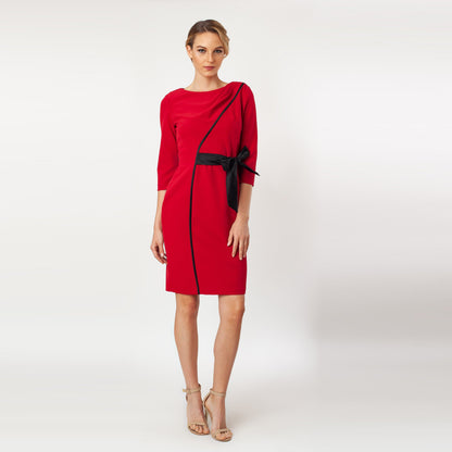 Contrast Side Tie Sheath