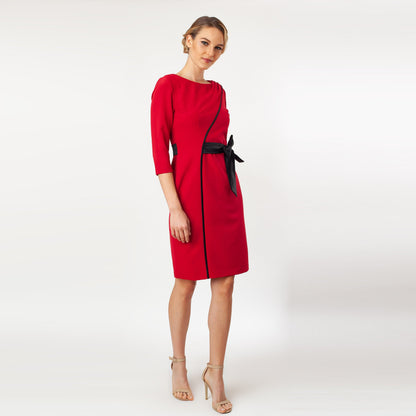 Contrast Side Tie Sheath