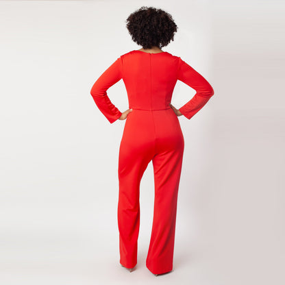 LS Origami Collar Jumpsuit