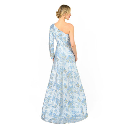 The One Shoulder Beaded Full Length Gown Classic