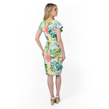 Asymmetric Flounce Dress