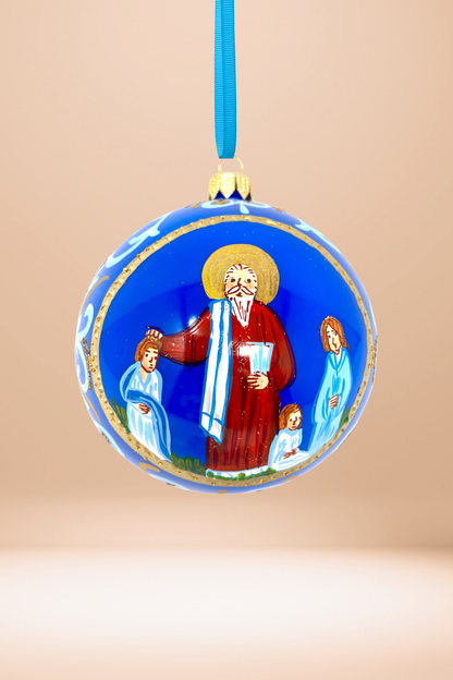 Byzantine Holiday Glass Bauble - Constantine
