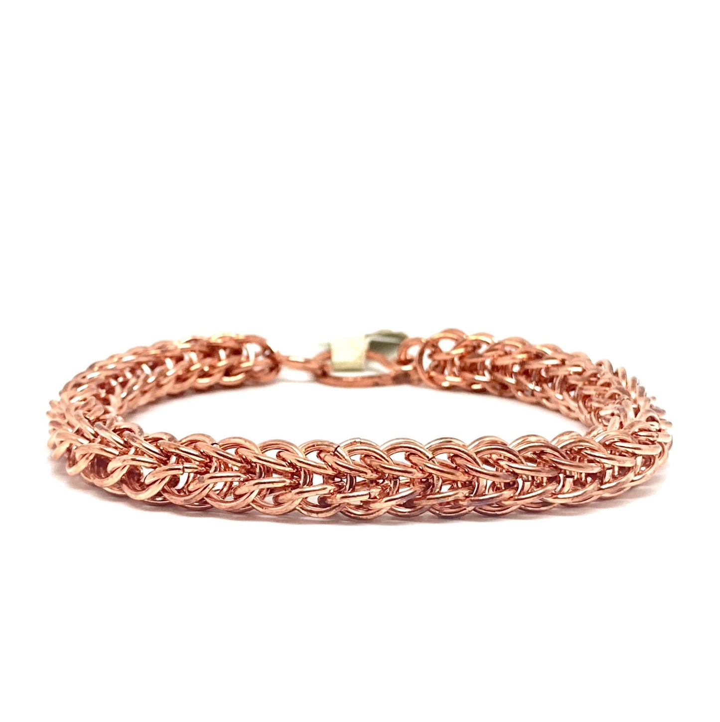 Chunky Foxtail Chainmaille Bracelet in Copper