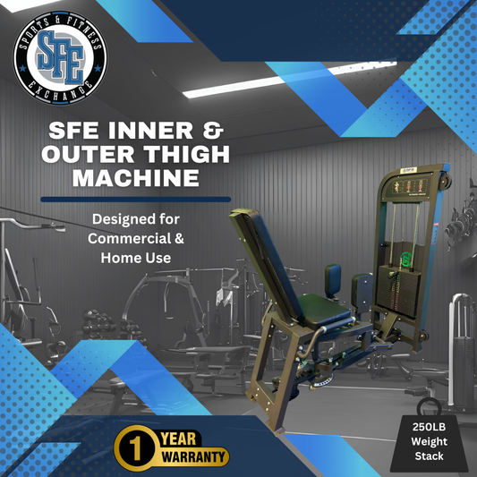 SFE Commercial Inner & Outer Thigh Machine w/ 250lb weight stack (New)