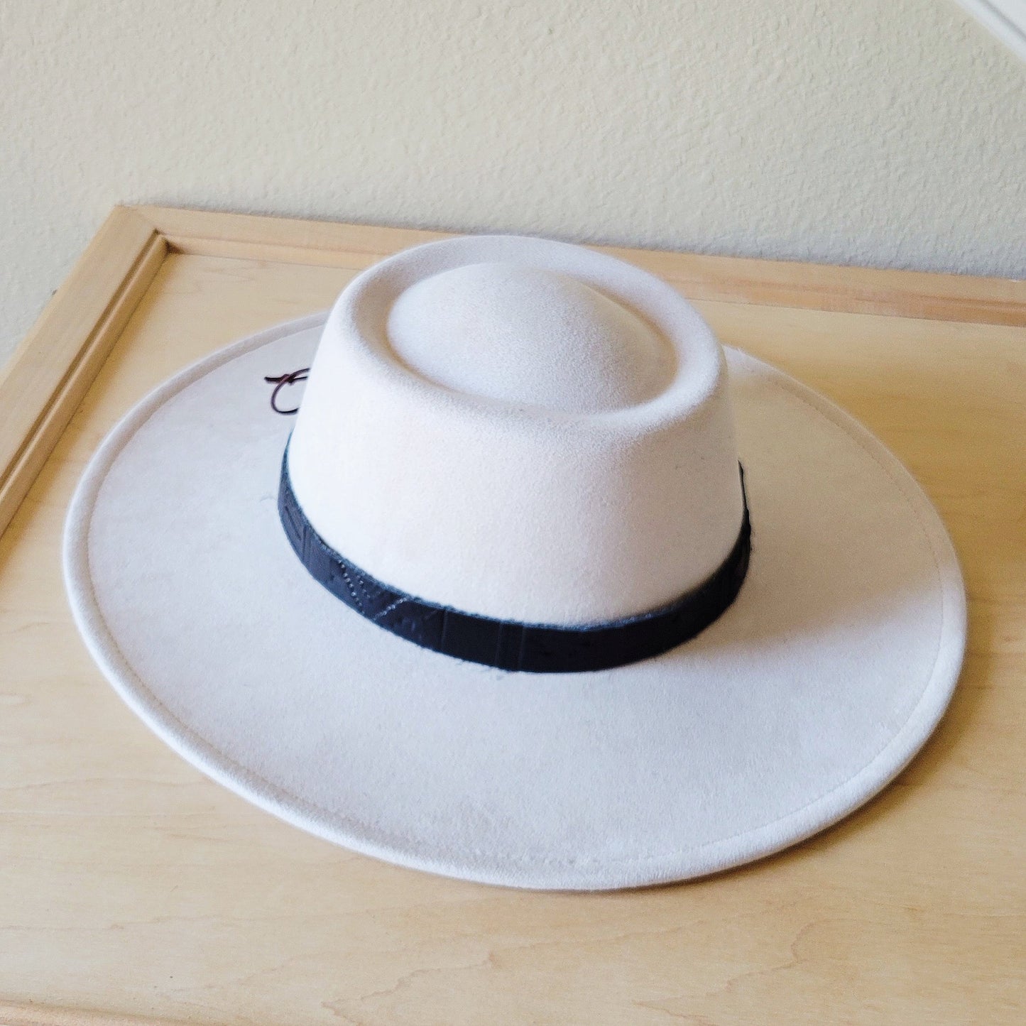 Black Navajo Embossed Leather Hat Band Only 952q