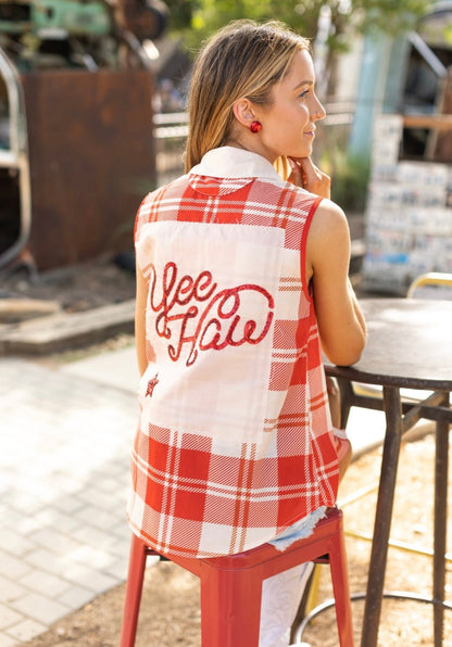 Yee-Haw Rodeo Vest Top