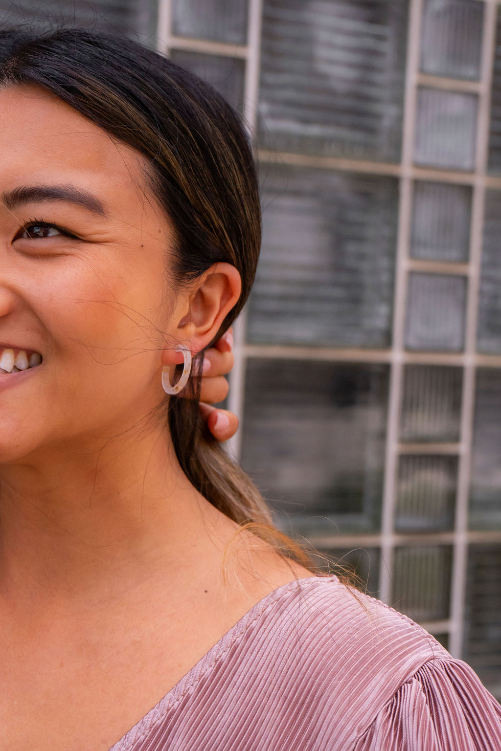 Cam Mini Hoops - Gold Flake