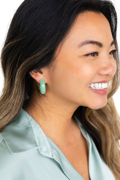 Chloe Hoops - Sage