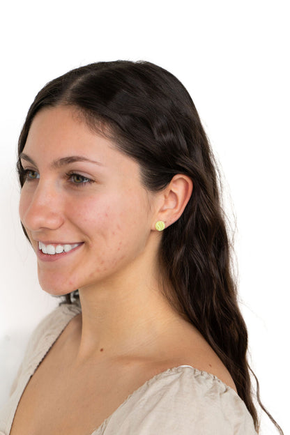 Kate Studs - Lime Green