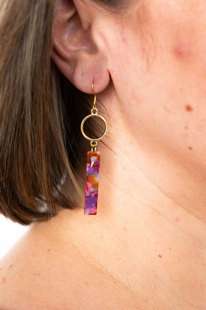 Isabella Earrings - Paradise Pink