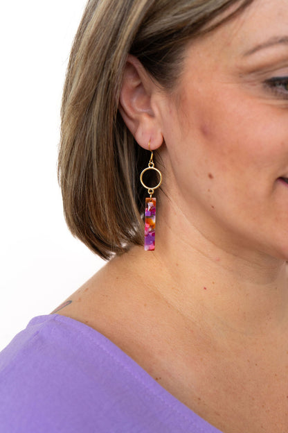Isabella Earrings - Paradise Pink