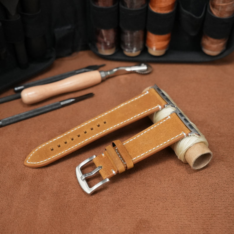 Universal Vintage Leather Band – 20-26mm for Apple Watch & Traditional Watches – Italian Cowhide