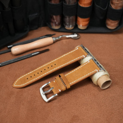 Universal Vintage Leather Band – 20-26mm for Apple Watch & Traditional Watches – Italian Cowhide