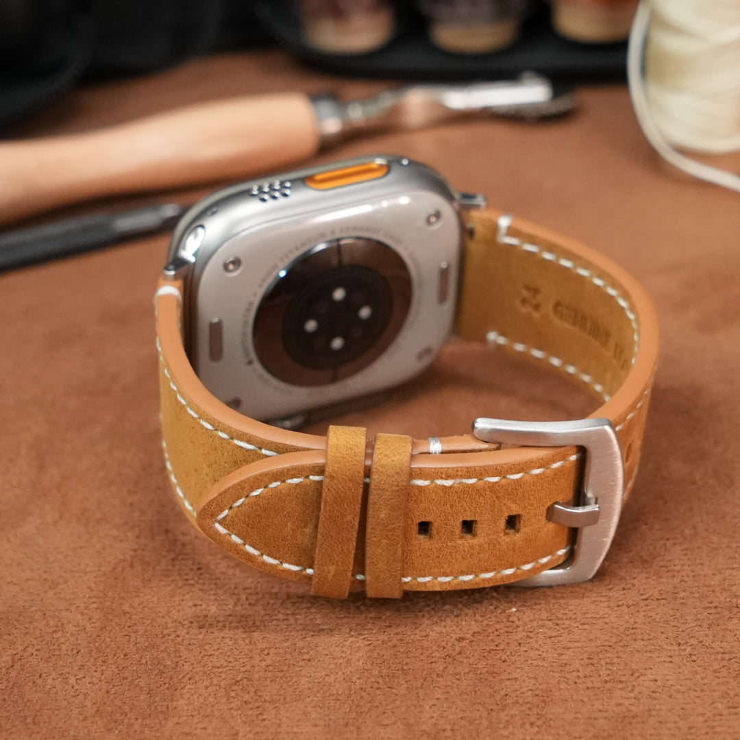 Universal Vintage Leather Band – 20-26mm for Apple Watch & Traditional Watches – Italian Cowhide