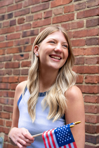 Star Studs- Pearly White