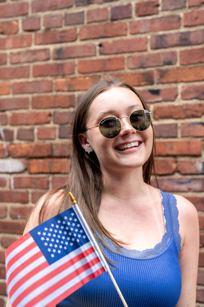 Liberty Star Studs - Silver