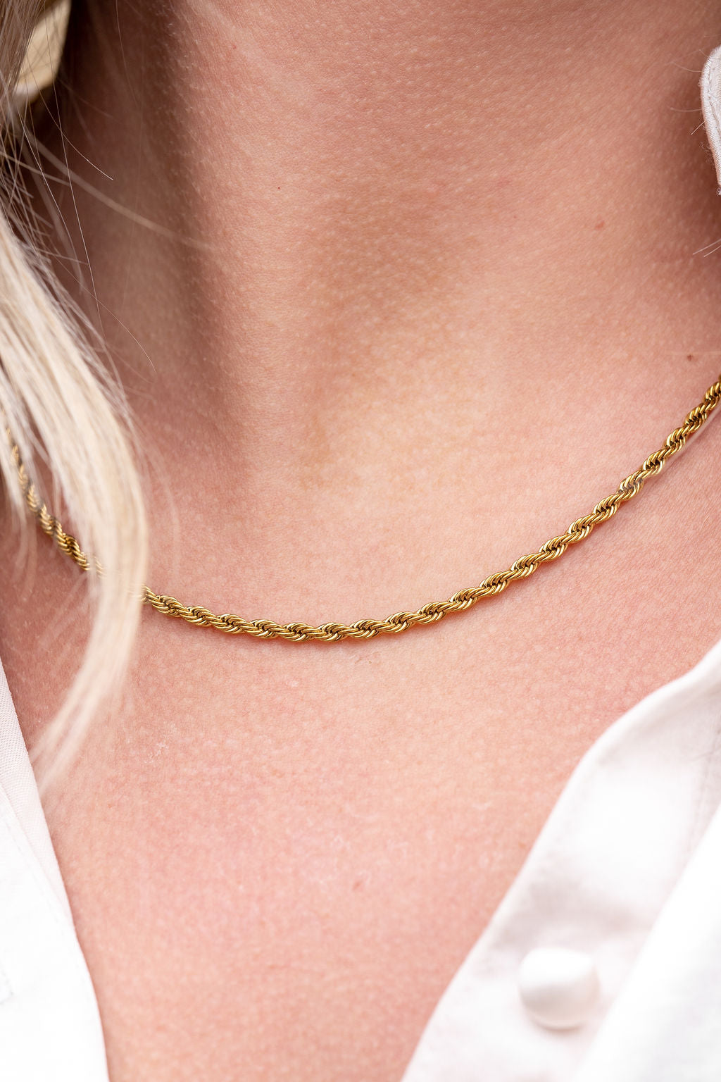 Luxe Gold Rope Chain - 16"
