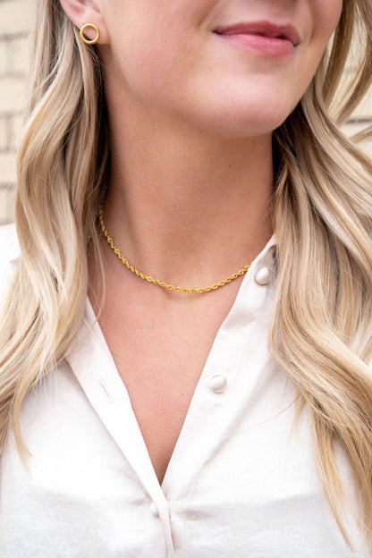 Luxe Gold Rope Chain - 16"