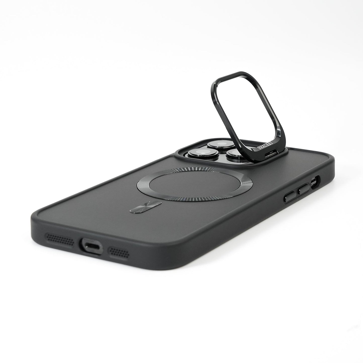 MagSafe Compatible Military-Grade Protective iPhone Case with Hidden Stand