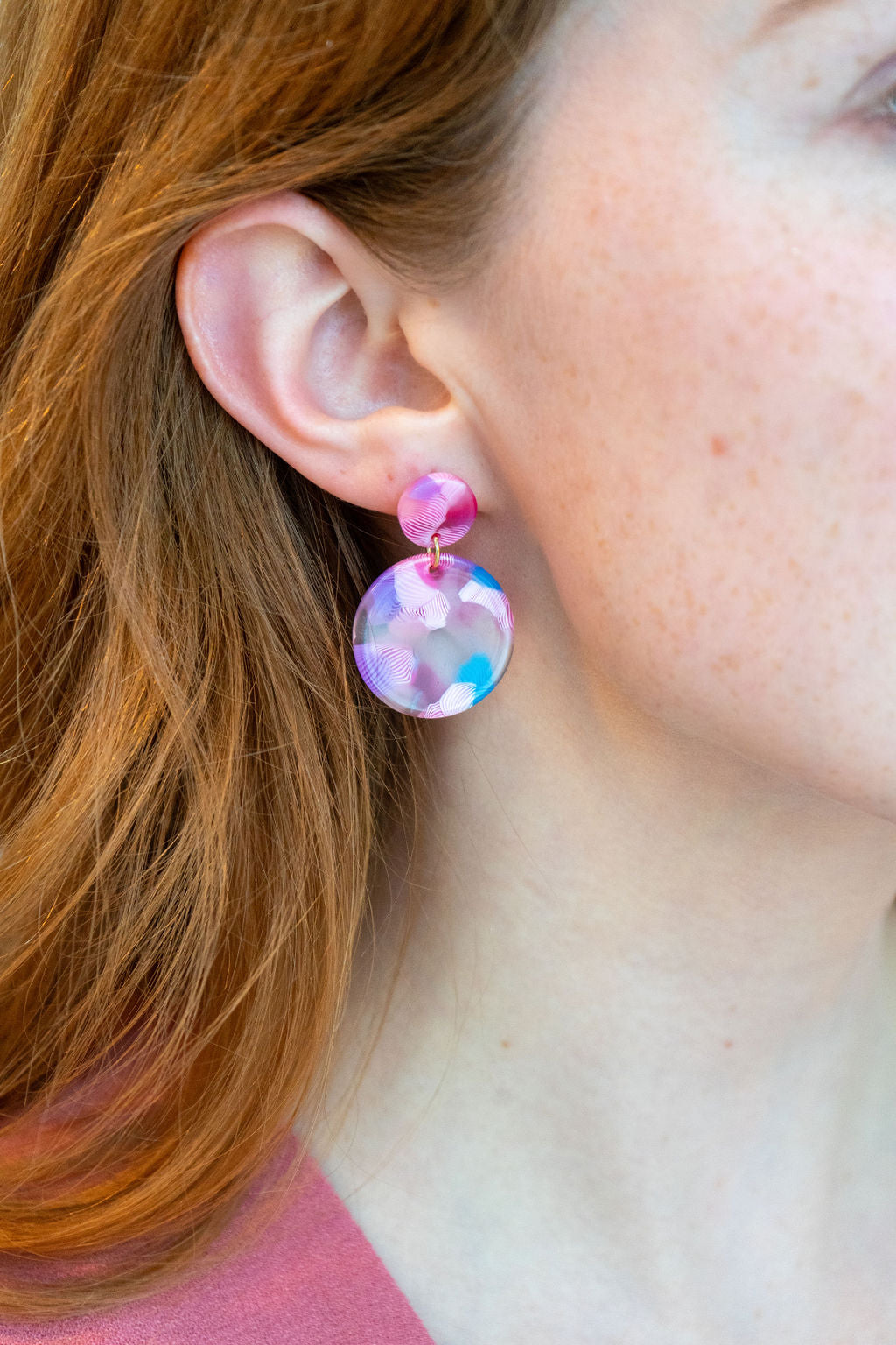 Addy Earrings - Cotton Candy
