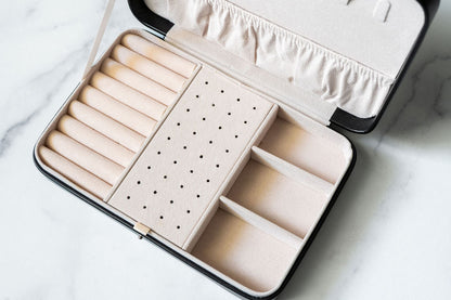 Jewelry Travel Case Box - Black