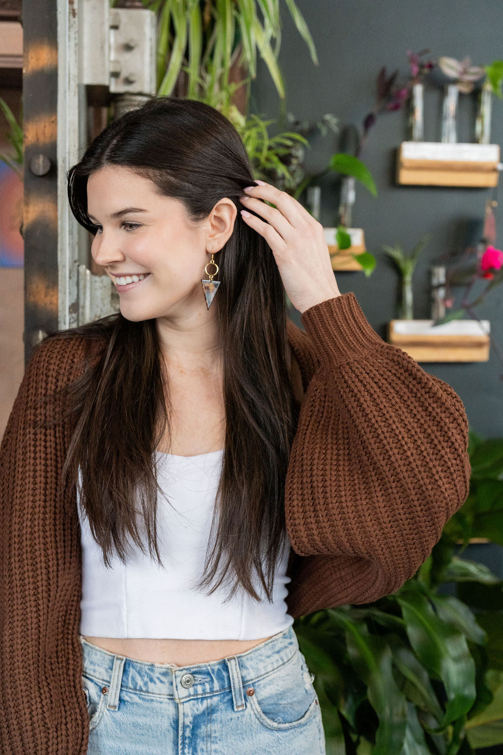 Olivia Earrings - Tortoise