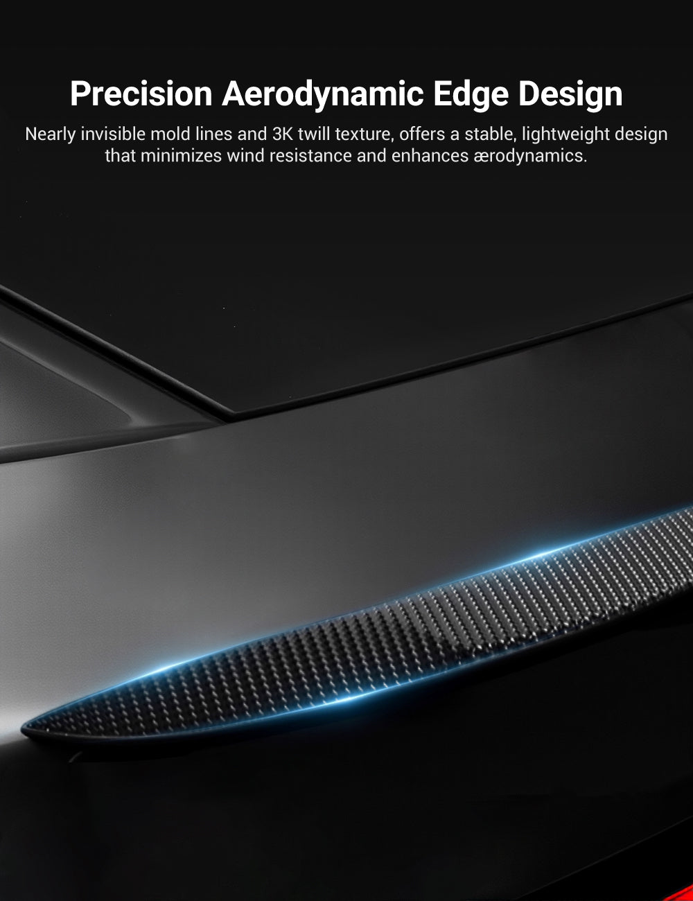 Performance Style Dry Carbon Fiber Spoiler for Tesla Model Y Juniper 2025+