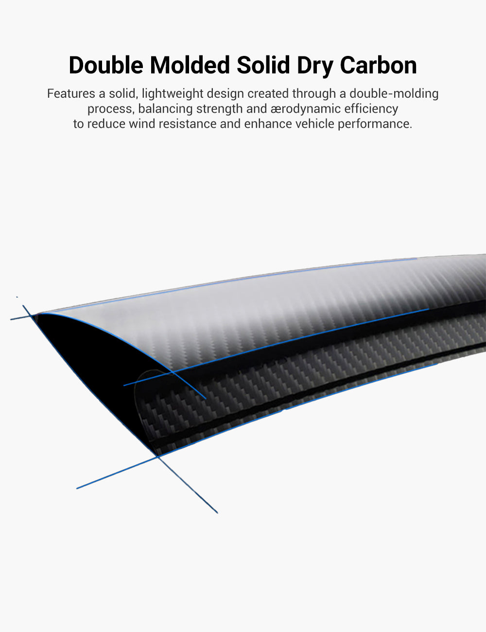 Performance Style Dry Carbon Fiber Spoiler for Tesla Model Y Juniper 2025+