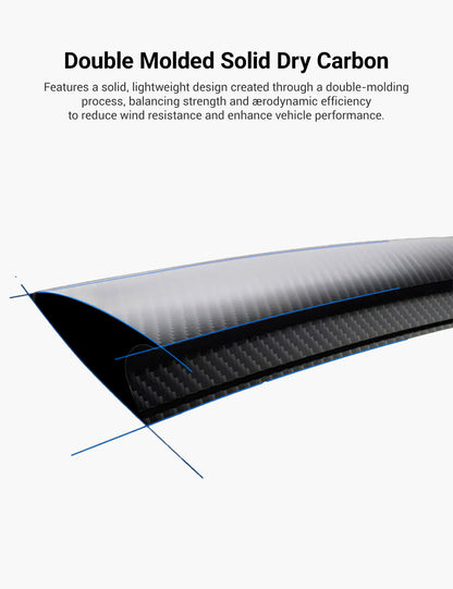 Performance Style Dry Carbon Fiber Spoiler for Tesla Model Y Juniper 2025+