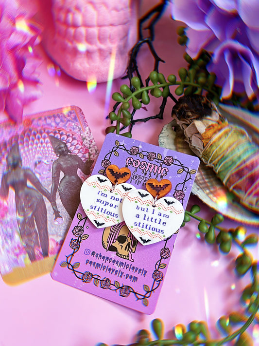 A Little Stitious Earrings