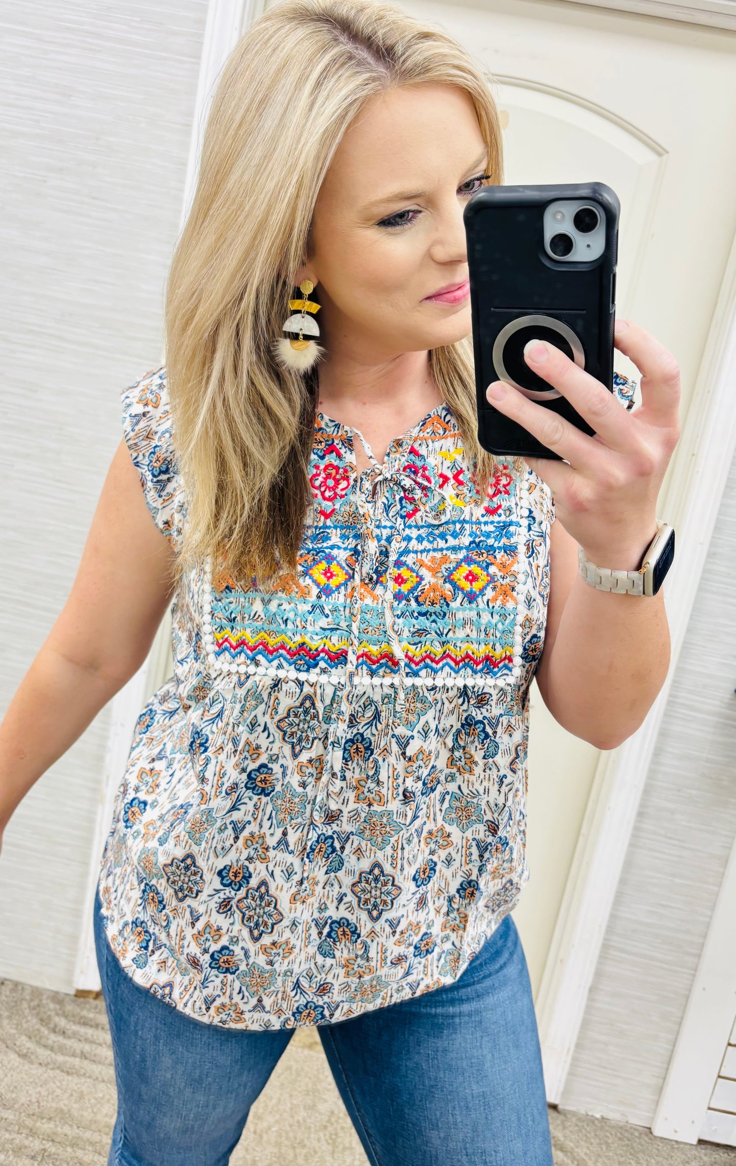 Teal Patricia Blouse