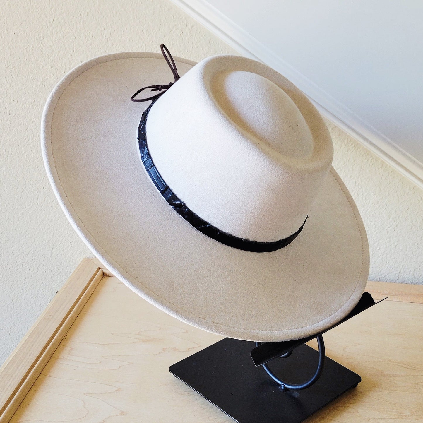 Black Navajo Embossed Leather Hat Band Only 952q